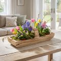Cesto in legno con manico, legno di Paulownia, 56×16cm H16cm | Floristik24.it