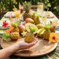 Mini set di ananas decorativi, frutta artificiale tropicale, 6 pezzi | Floristik24.it