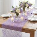 Runner da tavolo Sizoweb in pile decorativo viola 30 cm 5 m | Floristik24.it