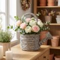 Annaffiatoio decorativo con un raffinato design intrecciato per un elegante arredamento della casa, 26 cm | Floristik24.it