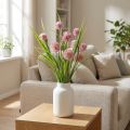 Fiori artificiali palla fiore allium ornamentale cipolla artificiale rosa 45 cm | Floristik24.it
