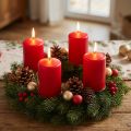Candela a colonna 120/80 Rossa 6 pezzi | Floristik24.it