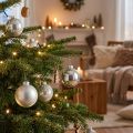 Sfera di vetro, decorazioni per l'albero, palla per albero di Natale argento H8.5cm Ø7.5cm vero vetro 12 pezzi | Floristik24.it