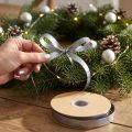 Nastro decorativo argento effetto metallizzato nastro per gioielli 15 mm 15 m | Floristik24.it