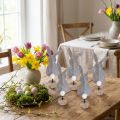 Supporto da tavolo Decorazione coniglietto pasquale feltro grigio 19 cm 12 pz | Floristik24.it