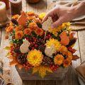Paletti decorativi a forma di scoiattolo per fiori, in legno, 9×8×1,5 cm, 12 pezzi | Floristik24.it