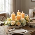 Candele Apricot Light Candele a colonna tinta unita 60×80mm 4pz | Floristik24.it