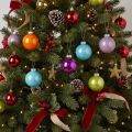 Set di palline per albero di Natale, palline natalizie colorate e lucenti, 60 mm, 24 pezzi | Floristik24.it
