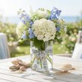 Nastro regalo decorazione marittima conchiglie blu 25mm 15m | Floristik24.it