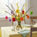 Uova decorative floccate colorate 4 cm 18 pz | Floristik24.it