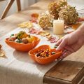 Ciotole in ceramica decoro peperone arancio 16x13x4,5cm 2pz | Floristik24.it