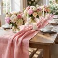Tovaglia juta rosa 50 cm x 910 cm | Floristik24.it
