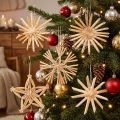 Tradizionali addobbi natalizi in paglia per decorazioni festive | Floristik24.it