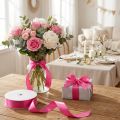 Nastro regalo e decorativo 25 mm x 50 m rosa | Floristik24.it