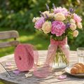 Nastro di iuta, rosa, largo 5 cm, lungo 40 m | Floristik24.it