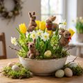 Coniglietti pasquali su filo, assortiti, 5 cm - 7 cm 20 pz | Floristik24.it