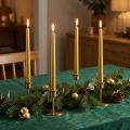 Candele coniche Candele da tavolo oro 300/23 12 pezzi | Floristik24.it