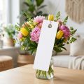 Etichette bianche sospese 18x60mm con filo metallico, resistenti alle intemperie, ideali per fioristi e per etichettare regali, 250 pezzi | Floristik24.it