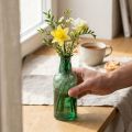 Mini vaso vaso bottiglia di vetro vaso da fiori verde Ø6cm H17cm | Floristik24.it