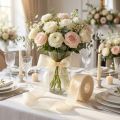 Nastro in organza con cimosa 4.0cm 50m crema | Floristik24.it