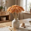 Achillea fiori artificiali artificiali arancione 50 cm 5 pezzi in mazzo | Floristik24.it