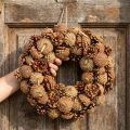Ghirlanda di pigne per appendere la natura Ø35cm | Floristik24.it