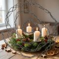 Ghirlanda di perle per albero di Natale Grigio 275 cm | Floristik24.it