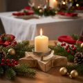 Candeliere, decorazione da tavola Natale, candeliere stella H7cm Ø20cm/6.5cm | Floristik24.it