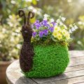 Fioriera Lumaca Vite Naturale, Verde 21x14cm H26cm | Floristik24.it