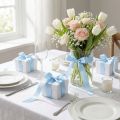 Nastro decorativo regalo nastro azzurro nastro blu cimosa 25mm 3m 10pz | Floristik24.it