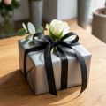 Nastro decorativo nastro regalo nastro nero cimosa 15mm 3m 10 pezzi | Floristik24.it