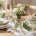 Nastro decorativo Nastro decorativo in pizzo all'uncinetto beige L9mm L20m | Floristik24.it