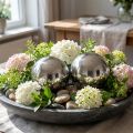 Sfere decorative in acciaio inossidabile Ø11cm 2 pz | Floristik24.it