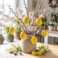Uova di Pasqua uova soffiate gialle uovo di gallina 5,5 cm 10 pz | Floristik24.it