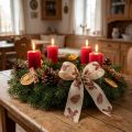 Coni di nastro decorativo con bordo in filo marrone crema L25mm L18m | Floristik24.it