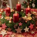 Decorazione da tavola Stelle in legno 3 colori Ø3-5cm 48pz | Floristik24.it