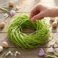 Rafia decorativa per realizzare rafia naturale rafia verde mela 200 g | Floristik24.it