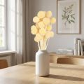 Decorazione in crema con fiori secchi di Craspedia, 20 pezzi, 50-55 cm | Floristik24.it