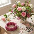 Filo di alluminio Ø2mm 500g, 60m Rosa - Flessibile e versatile per gioielli fai da te, artigianato e decorazioni | Floristik24.it