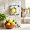 Decorazione murale piastrella in ceramica limone decorazione cucina 15×15cm | Floristik24.it