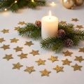 Mini stelle glitterate dorate da 2,5 cm, 96 pezzi | Floristik24.it