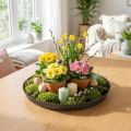 Placca decorativa placca di zinco placca di metallo antracite oro Ø28cm | Floristik24.it