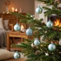 Palline di Natale plastica mix azzurro Ø6cm 10 pz | Floristik24.it