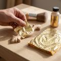 Foglia d'oro 16x16cm, 100 fogli per doratura e decorazione | Floristik24.it