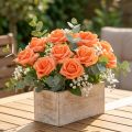Rosa in schiuma Ø4,5 cm Arancione 36 pz | Floristik24.it