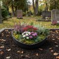 Vaso da fiori Oasis Black Biolit Heart, cuore nero 34 cm | Floristik24.it