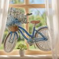 Cartello decorativo in legno per bicicletta Cartello decorativo estivo da appendere blu, bianco 31 × 25 cm | Floristik24.it