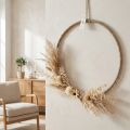 Anello decorativo in iuta da 40 cm, set da 2, decorazione Boho e Scandi per parete e porta | Floristik24.it