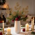 Piante artificiali, decorazione di rami, foglie decorative glitter dorate L36cm 10 pz | Floristik24.it