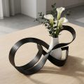 Filo piatto di alluminio, nero, filo decorativo artigianale, 5 mm x 10 m | Floristik24.it